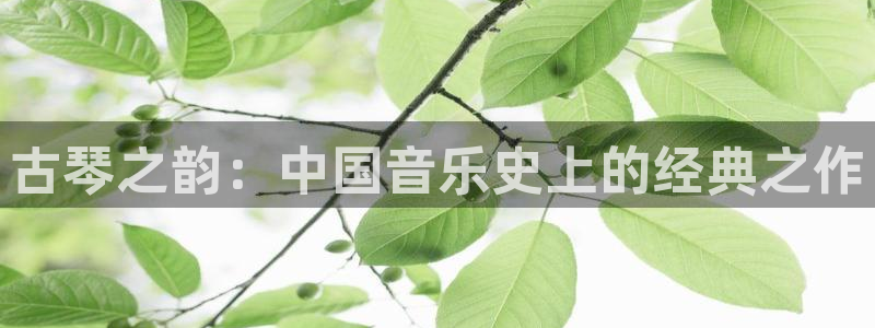 凯发国际平台登录：古琴之韵：中国音乐史上的经典之作